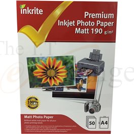 Inkrite PhotoPlus Professional Paper Matt 190gsm A4 (50 sheets)