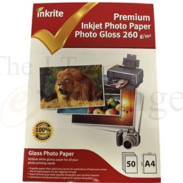 Professional Paper Photo Gloss 260gsm A4 (50 sheets)